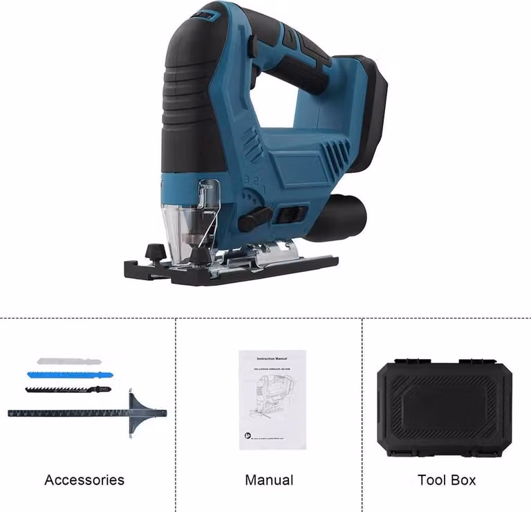 Sega circolare a batteria - Sega circolare elettrica da 300W - 3500 giri/min - Taglio inclinato da 0–45° - Include 3 lame - Per batteria da 18V (batteria non inclusa)