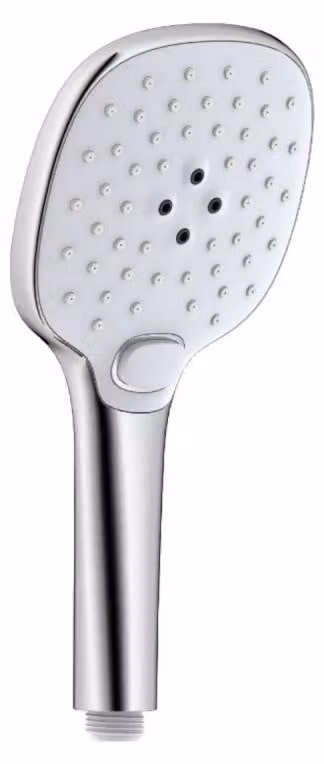 Siko SIKOBSRST33, doccetta con soffione, cromo, bianco, plastica, 14,24 l/min, 12 cm, 300 g