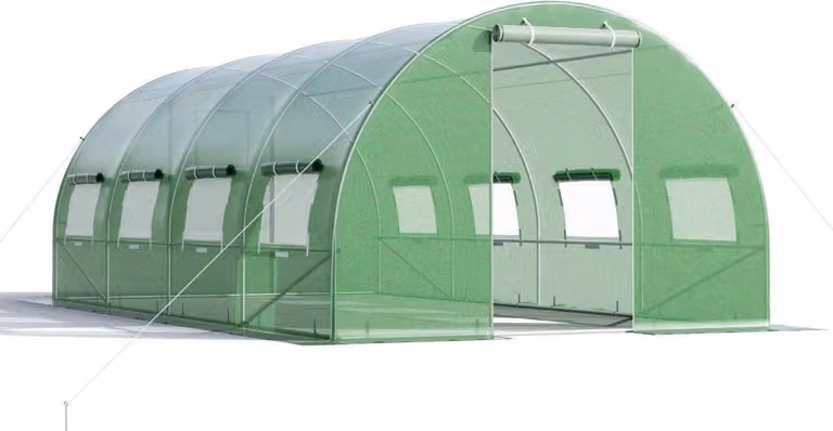 Serra tunnel grande 600 x 300 x 200 cm verde
