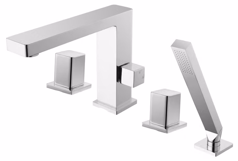 Rubinetto per bordo vasca Rubinetto per bordo piastrellato 6081C - Rubinetto per vasca da bagno di design a 4 fori