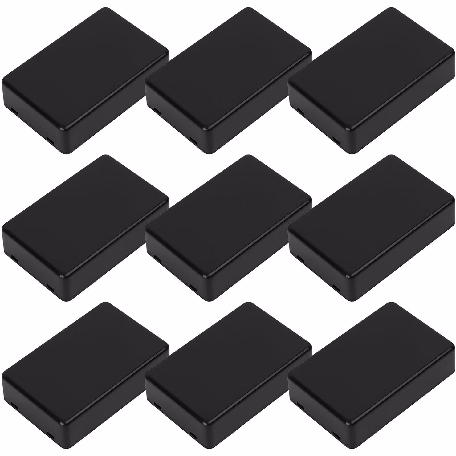 Contenitore portachiavi, 9 pezzi, impermeabile, custodia in plastica, dimensioni 70 x 45 x 18 mm