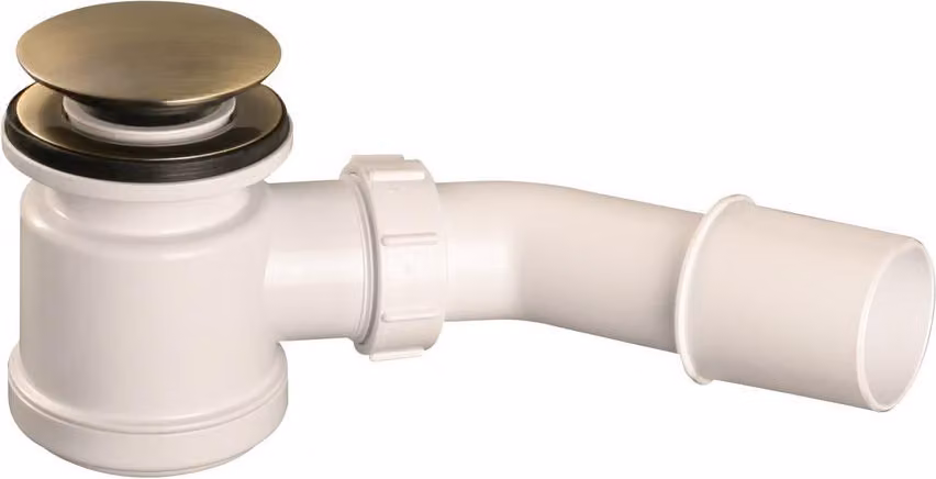Sifone per doccia Click-Clack 50 mm, colore ottone antico