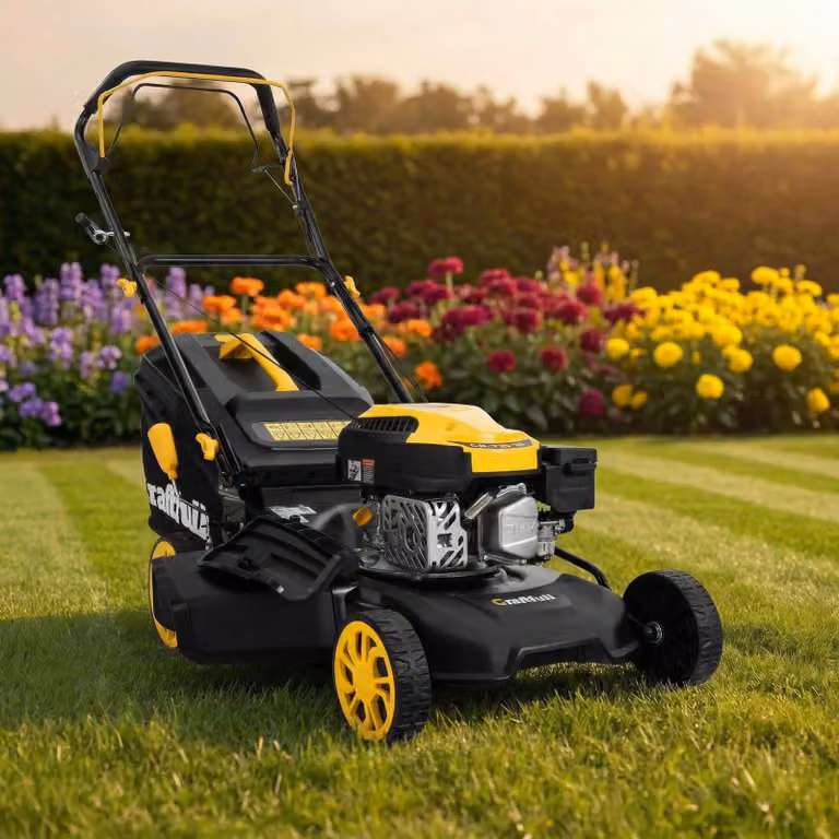 Rasaerba a benzina Craftfull CR-139-30 | semovente - rasaerba a benzina - rasaerba - larghezza di taglio di 46 cm con 7 impostazioni di altezza - 2,9 kW 4 CV | 144 cm³