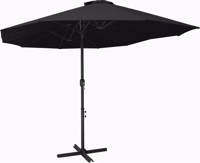 Maison Exclusive - Ombrellone con palo in alluminio 460x270 cm Nero