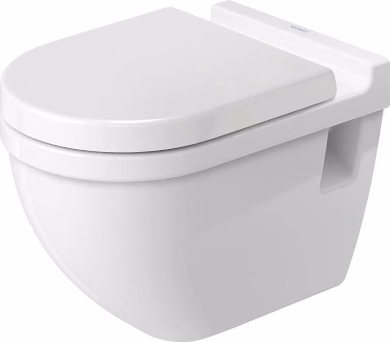 WC suspendu Duravit Starck 3 54cm, hauteur d'assise + 5cm, lavable, 22150900001, 22150900001