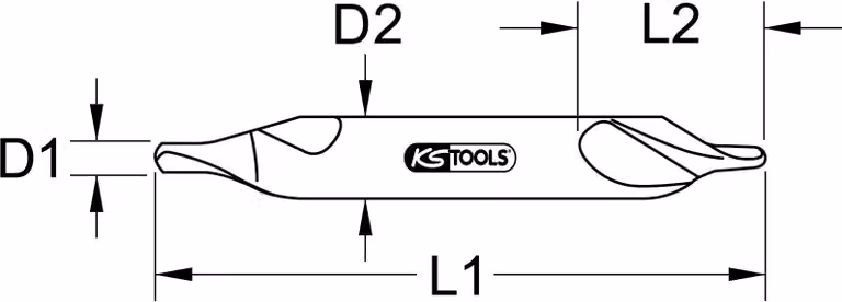 KS Tools 330.1216 Punta di centraggio 1 pz