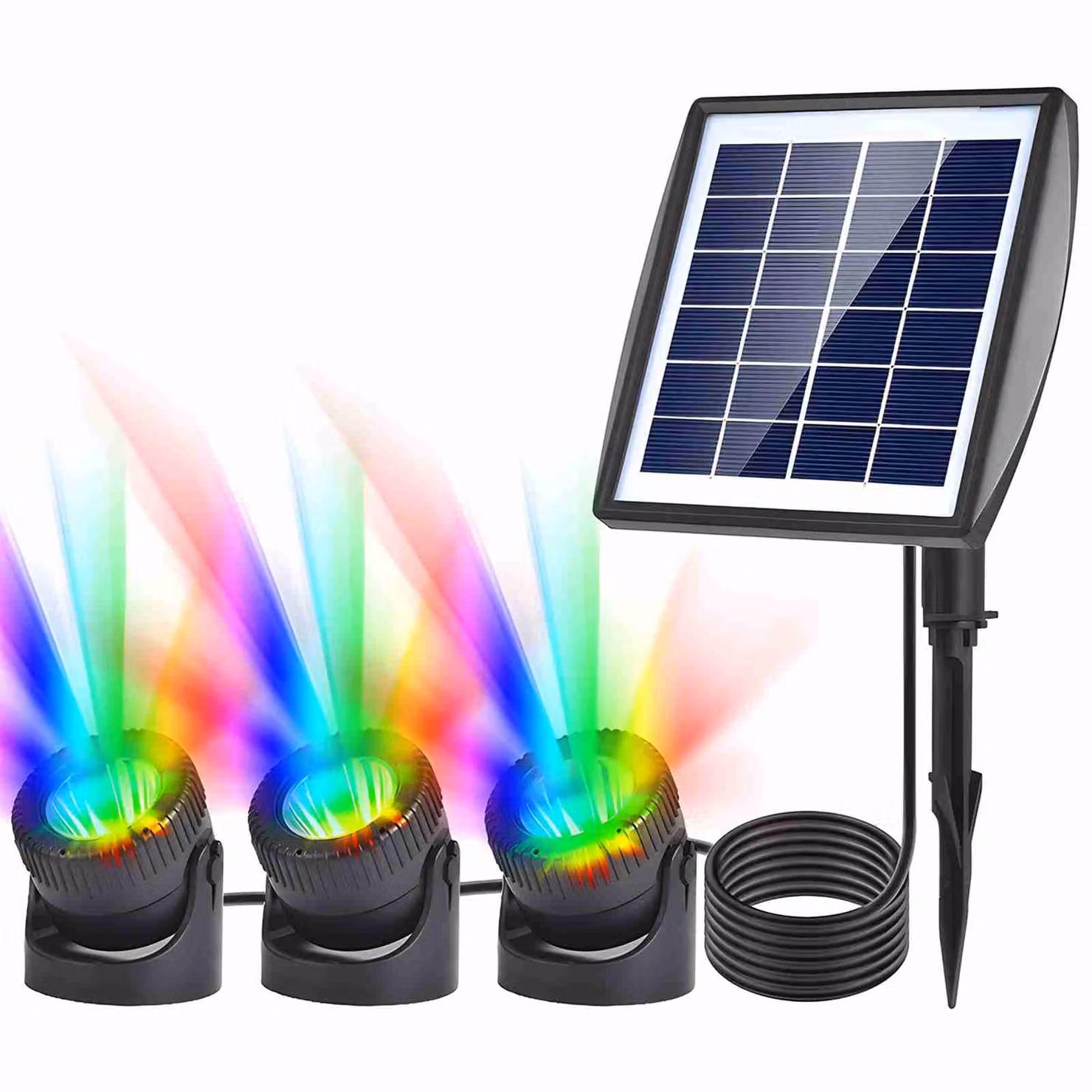 Luci solari da giardino, luci resistenti all'acqua, illuminazione del paesaggio, luce solare del giardino LED, luce solare all'aperto, luce solare del LED