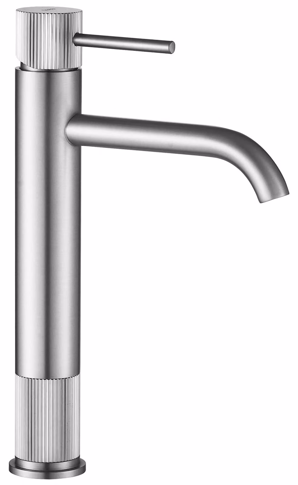 Rubinetto Da Lavabo Rea Lungo Stripe Acciaio Spazzolato