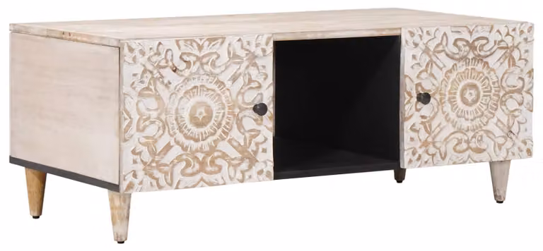 Tavolino da salotto Bianco 100 x 54 x 40 cm