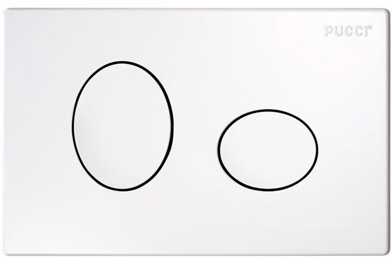 PLACCA DI COMANDO "ECO ELLISSE 4,7" Bianca