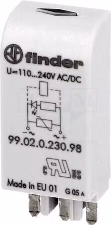 1 modulo di sicurezza. Utilizzo: 94.02, 94.03, 94.04. Montaggio: base 99.02.0.230.98 E