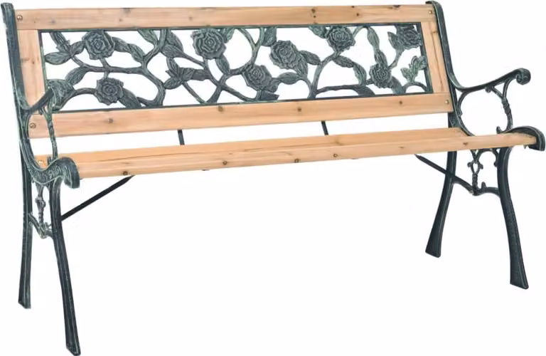 Panchina da Giardino 122 cm in Legno