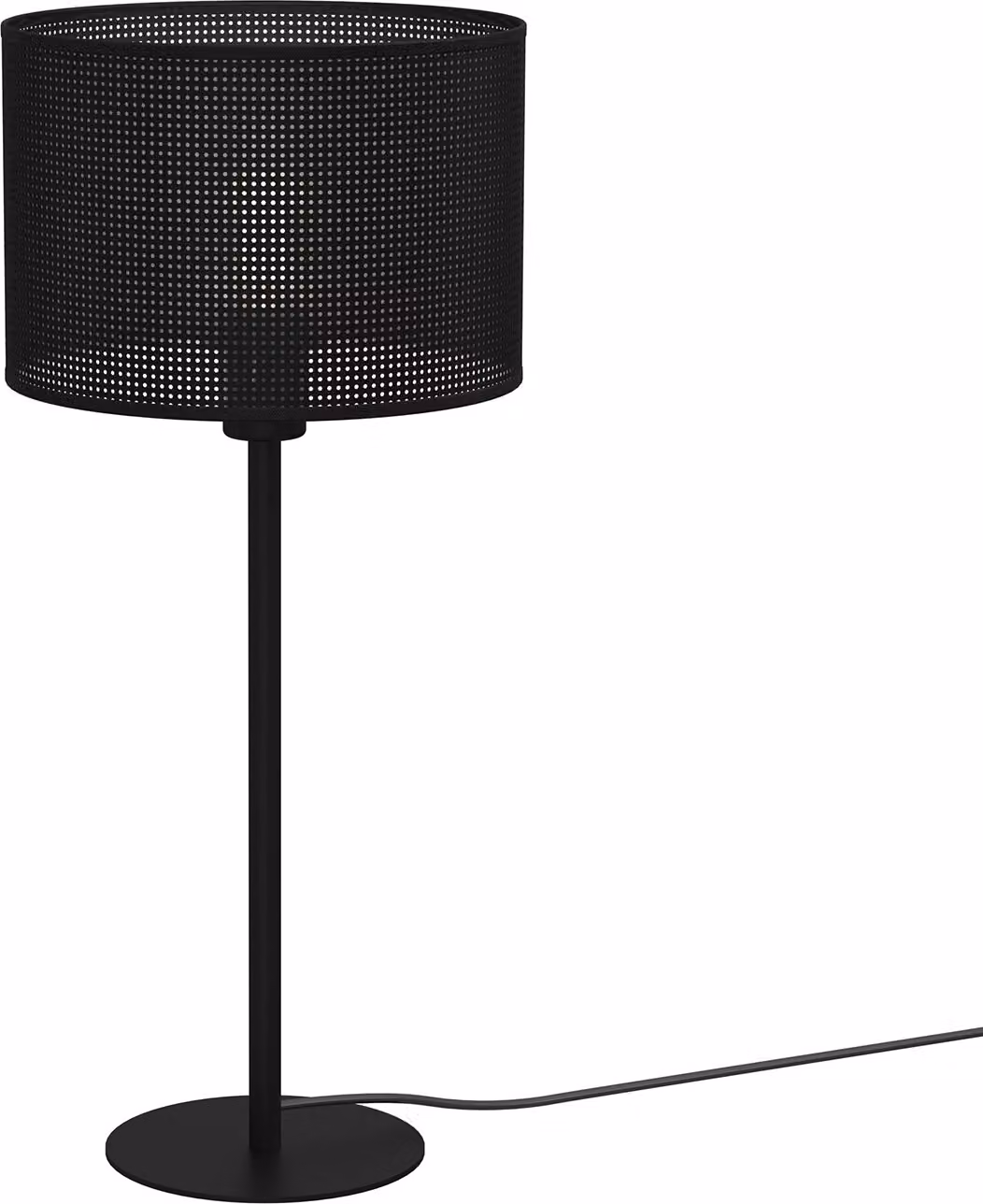Lampada da tavolo Loft paralume in rete nera Ø25cm Paralume Loft 1xE27 15W Luminex