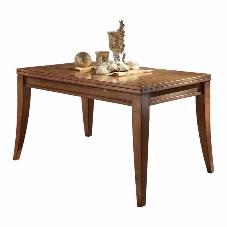 Tavolo rettangolare estensibile in legno di frassino color noce Mobili 2G L/P/H: 130 x 85 x 79 cm
