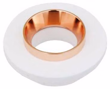 V-TAC VT-862-MRP portafaretto incasso scomparsa rotondo gesso con bordo metallo oro rosa GU10 - SKU 3123