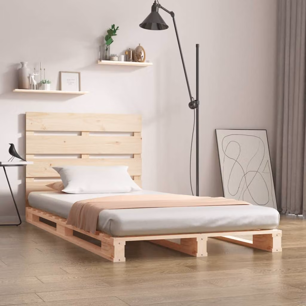 Giroletto Single vidaXL in Legno Massello di Pino, L 90 cm x P 190 cm