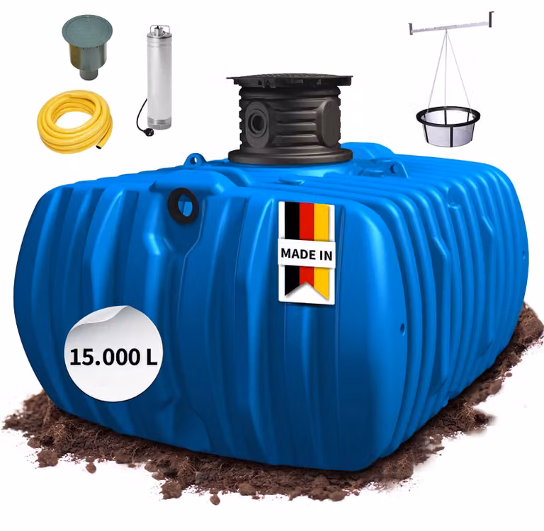 Serbatoio interrato piatto walk-in garden comfort FLAT L 15.000L 4Rain 295155