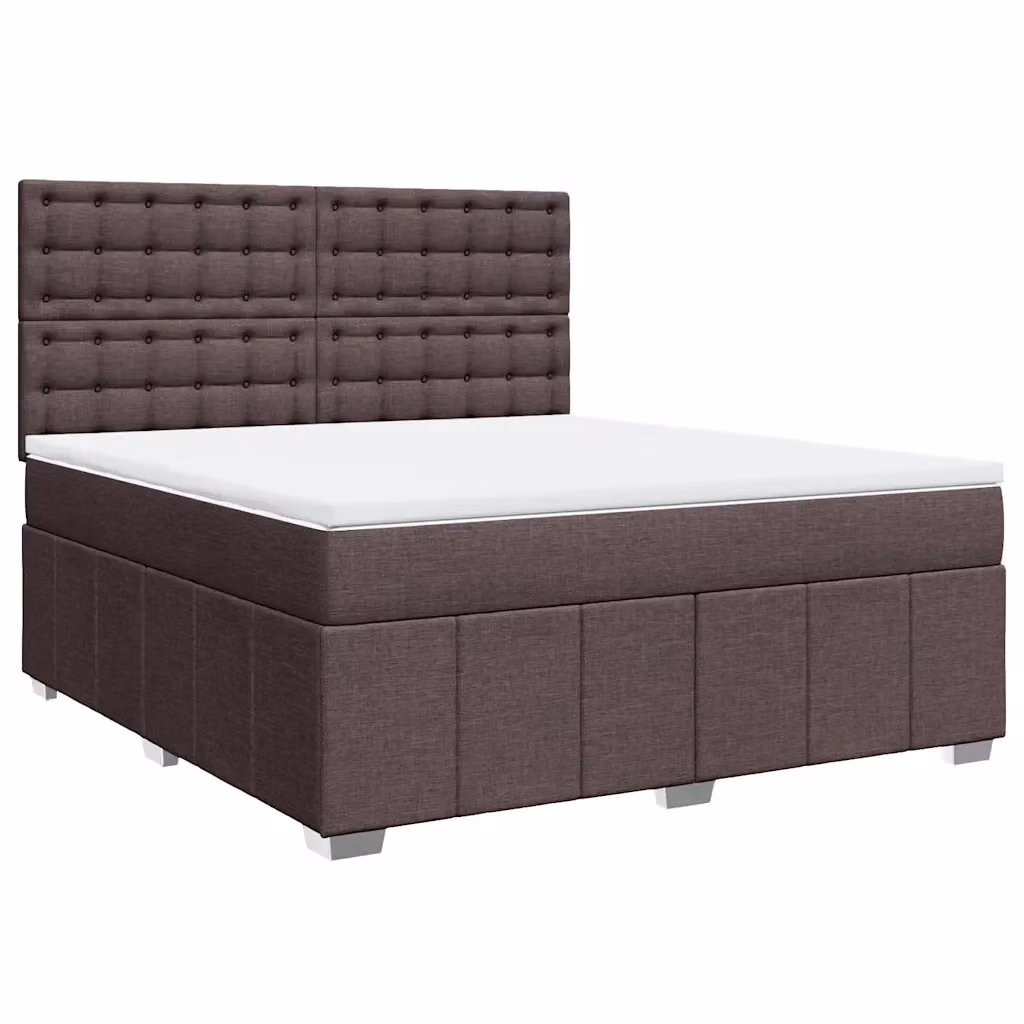 Letto Ibrido con Giroletto a Molle e Materasso vidaXL, Marrone e Bianco, L/P: 180 x 200 cm – 2