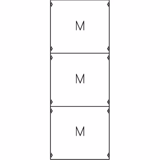 Striebel e John 2M5A Modulo con piastre di montaggio 9RE / BH5, modulo 2FB montato su profilo EDF 2CPX037670R9999