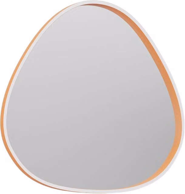 Ecaris A/G Lampada da Parete Specchio con Led 30W+5W CCT 3000K-4000K Dimmerabile, Struttura Alluminio Arancio Bruciato - Gealuce