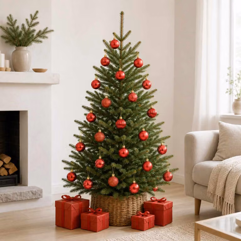 vidaXL Set di Palline di Natale 100 pz Rosso 4 cm Polistirolo