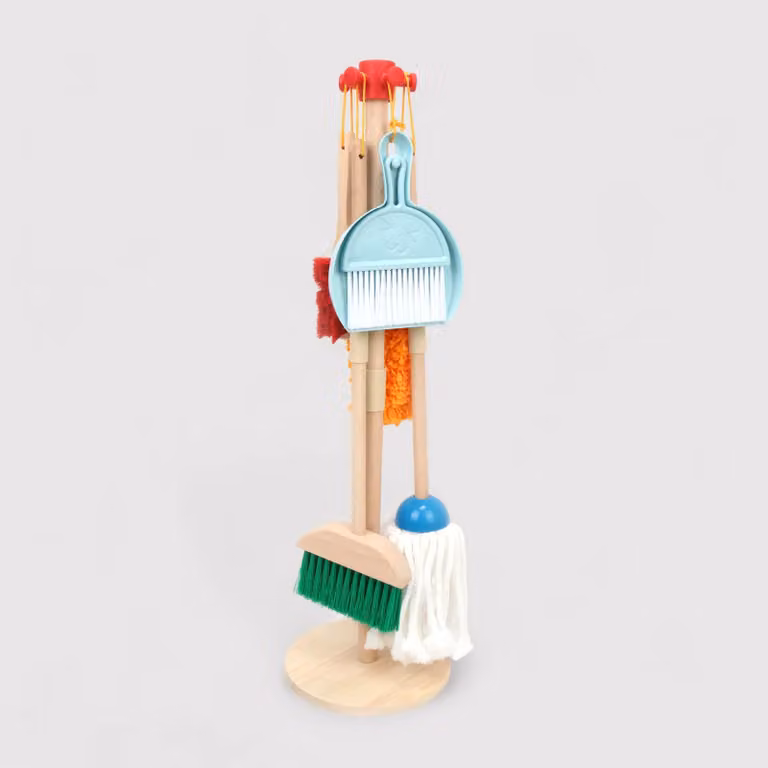 Enoki - Set di attrezzi per le pulizie giocattolo in legno per bimbi