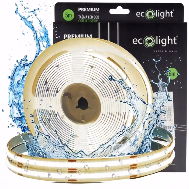 LED COB 24V 9W/m 4000K 1035lm IP67 5m Eco Light EC61122