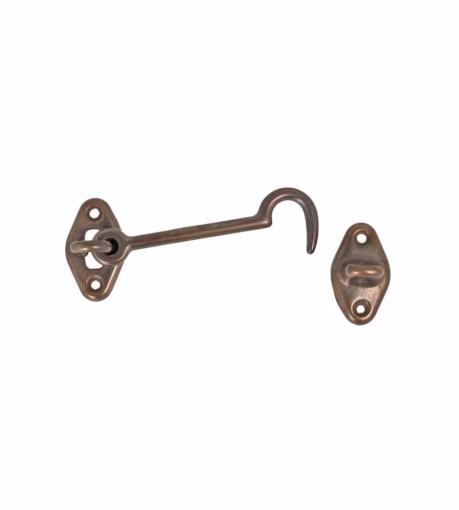 Gancio per finestra 120 mm. - bronzato - 2 pz.