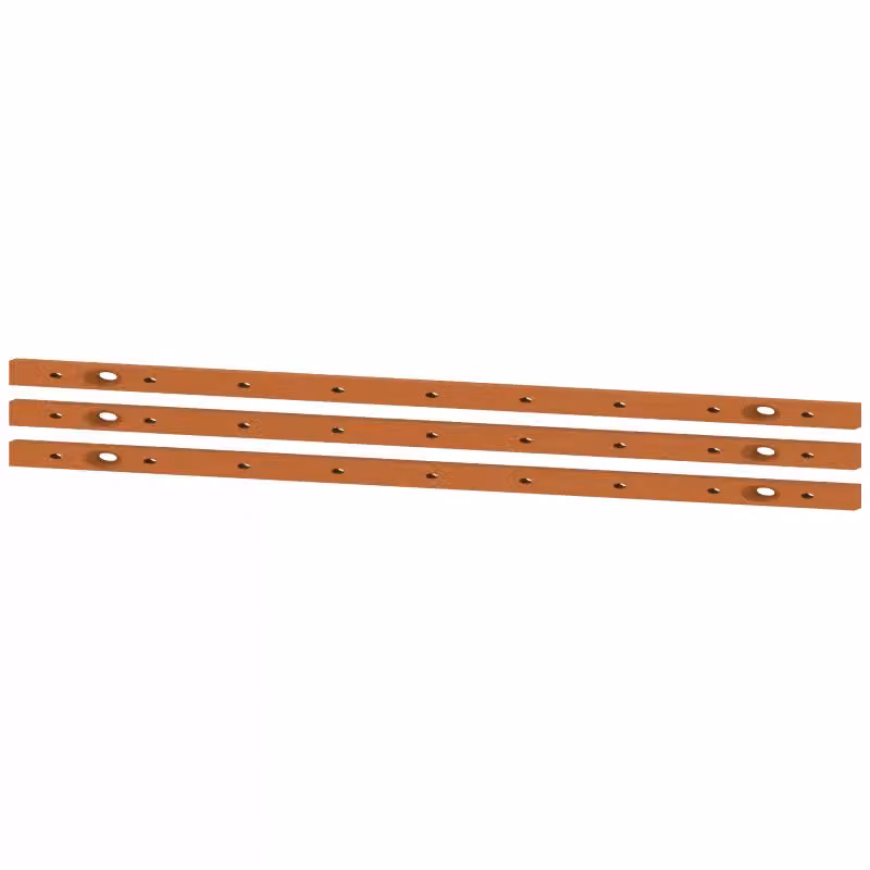 Barre collettrici Siemens ALPHA CU, 630 A con dadi a pressione, a 3 poli per NH1-3 8GK97352KK20