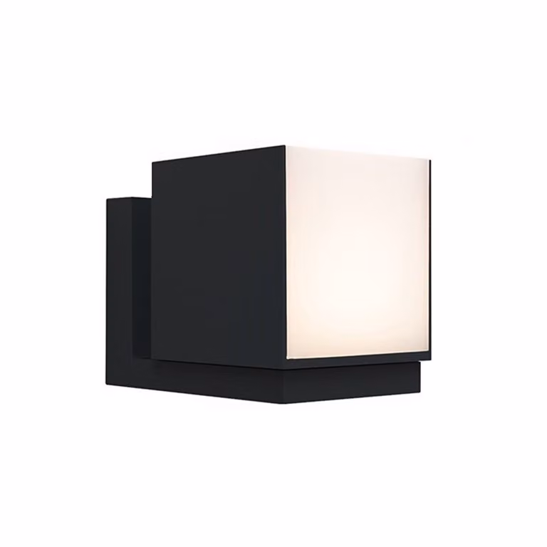 Lampada da parete per esterni CUBA nero Lutec 5193803012