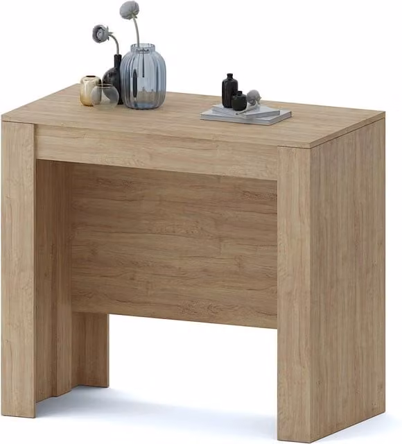 Tavolo Consolle Allungabile Oslo Plus Fino A 3 Metri, Tavolo 14 Posti Salvaspazio Multiposizione, Design Moderno Ed Elegante, Consolle Per Casa E Ufficio, 78 x 51 x 90 cm, Colore Rovere