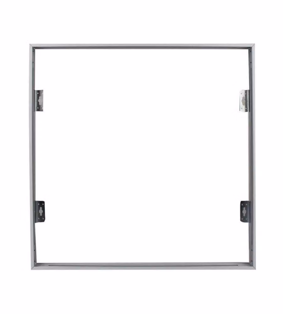Supporto per Montaggio a Plafone Pannelli LED in Alluminio 60x60cm Colore Bianco