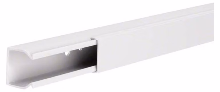 2 metri di percorso cavo LF 25x25mm fw - Conduttore 25x25mm RAL9016 LF2502509016