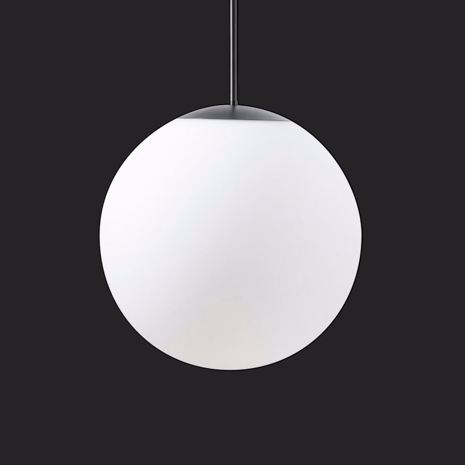 OSMONT ADR72016 ADRIA P3 HP apparecchio a sospensione in vetro nero/bianco IP40 3000 K 52W LED combinazione di emergenza 3 h