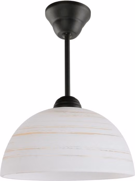 Lampada da soffitto CYRKONIA bianco e nero 1xE27x60W in vetro, dimensioni: 29x18x18 cm, IP20, Lampex