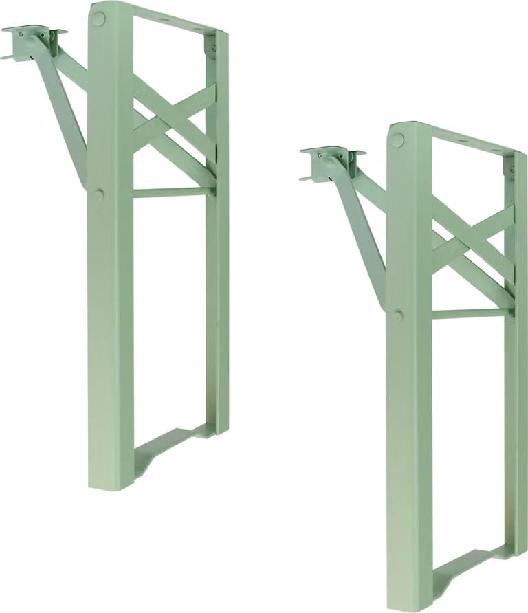Telaio per mobili BIERZELT, set per tenda da birra fai da te, telaio per tavolo pieghevole, telaio per panca, set per tendone, inossidabile, H43 x L23cm - panca, verde pastello, 2 pezzi