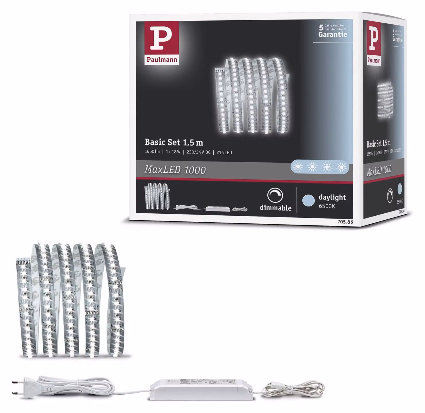 Paulmann MaxLED 1000: Kit base a LED, luce bianca simile alla luce diurna