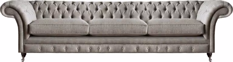Luxus Sitzmöbel Design Chesterfield Sofa Dreisitze Wohnzimmer Couch