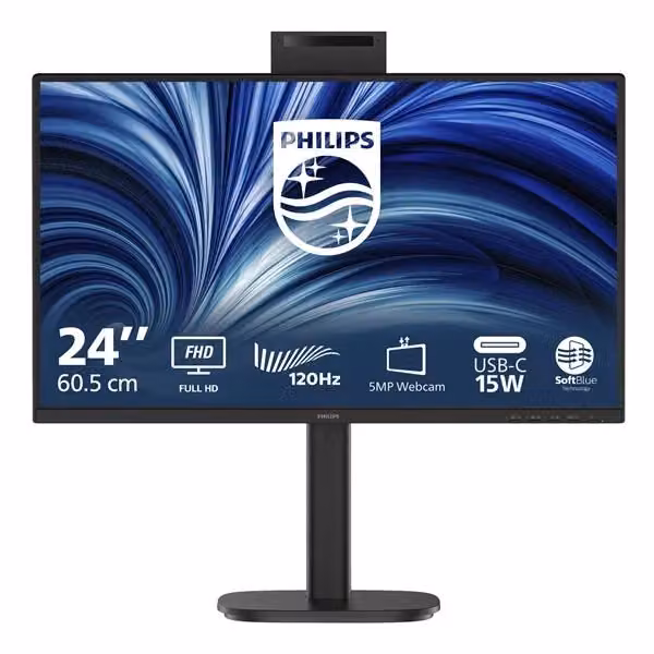 Monitor PC Philips Serie 3000 24B2N3200JH/00 da 23,8 pollici Full HD IPS 120Hz Nero – 2
