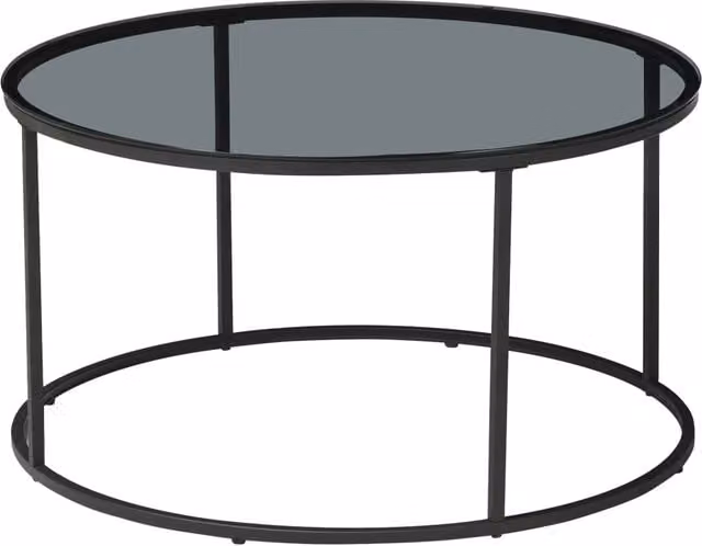 Tavolino/consolle 45 x 80 cm vetro temperato nero fumé 03_0010806