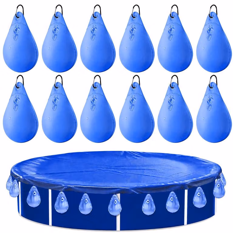 Copertura per piscina, pesi, sacco d'acqua, set da 12, sacco d'acqua per piscina invernale