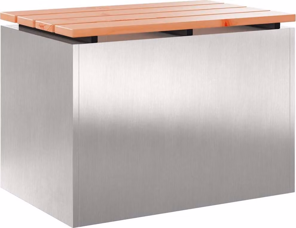 Panchina da giardino Argento 60 x 40 x 43 cm