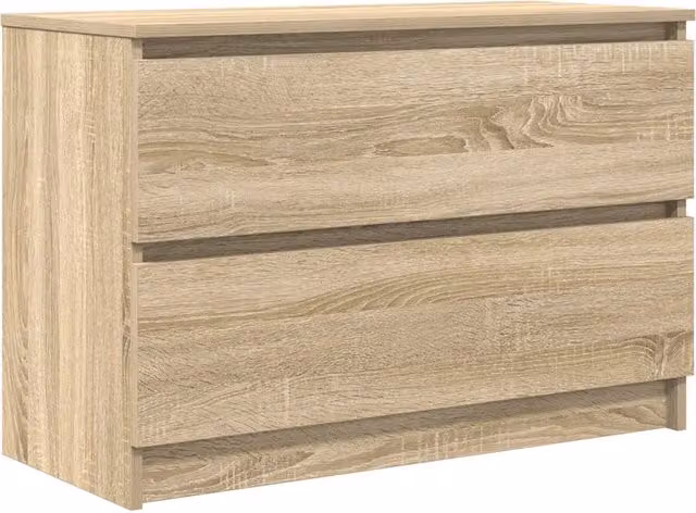 Mobile porta TV con vano contenitore 80 x 35 x 54 cm finitura opaca moderna in legno composito rovere Sonoma 02_0051736