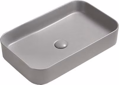 Mexen Vena lavabo da appoggio 71 x 37 cm, grigio chiaro opaco - 22196061