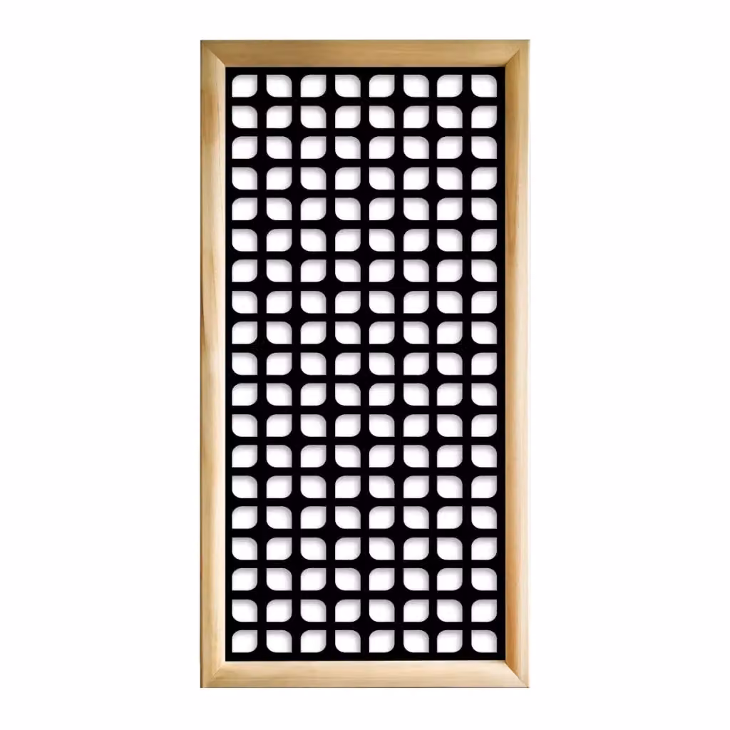 Moduli Decorativi Signorbit in Legno e PVC, Colore Nero, L 73 x H 148 cm – 2