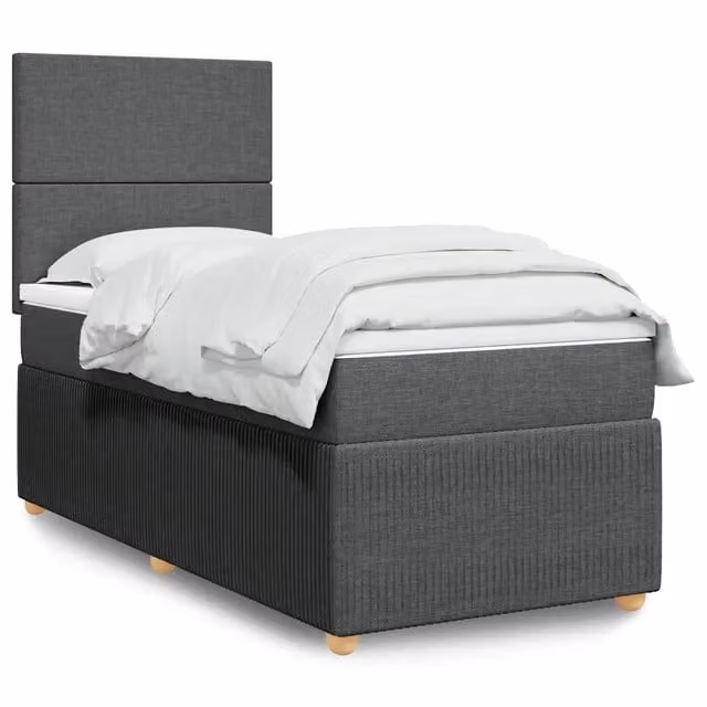 Letto Ibrido con Materasso vidaXL Grigio e Bianco L/P/H: 200 x 90 x 150,5 cm