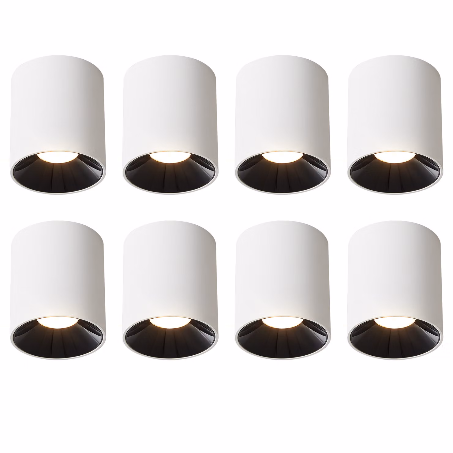 ZMH LED plafoniera 8ER plafoniera 7W spot a soffitto bianco caldo plafoniera bianca plafoniera rotonda plafoniera piccola per cucina soggiorno sala da pranzo