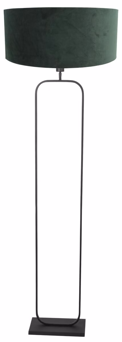 Lampada da terra - nero - Stang - metallo velluto - lampada d'atmosfera - E27 - 4824ZW - Steinhauer