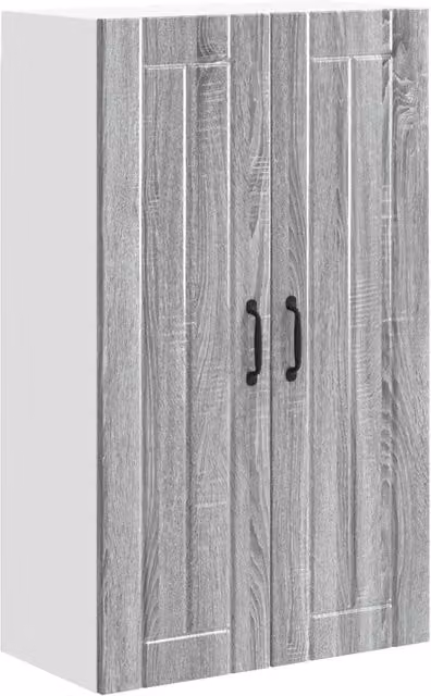 Armadio da cucina moderno e funzionale 60 x 31 x 100 cm pratico spazio di archiviazione stile pulito in legno ingegnerizzato grigio sonoma 02_0054158
