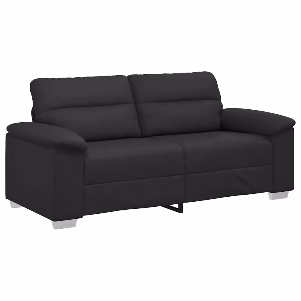 Divano a 2 posti moderno vidaXL in similpelle nero L: 180 cm, P: 81 cm, H: 84 cm – 2